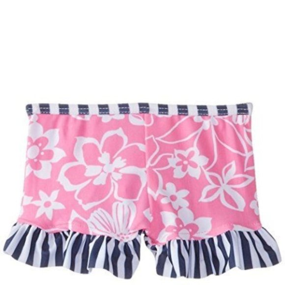 Flap Happy Two Piece Baby Girls Swimsuit size 18 Mo Pink Ruffle NWT - Picture 3 of 7